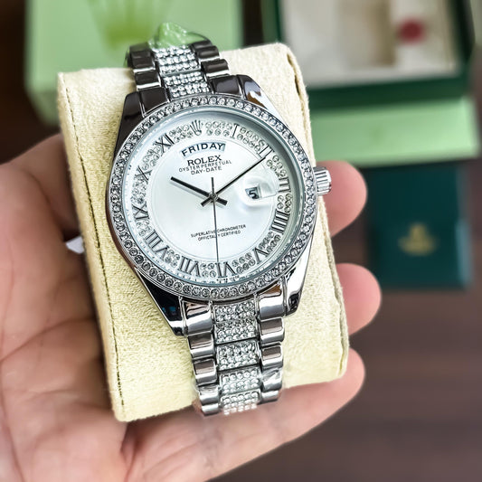 Rolex Zoom Silver Watch Store India