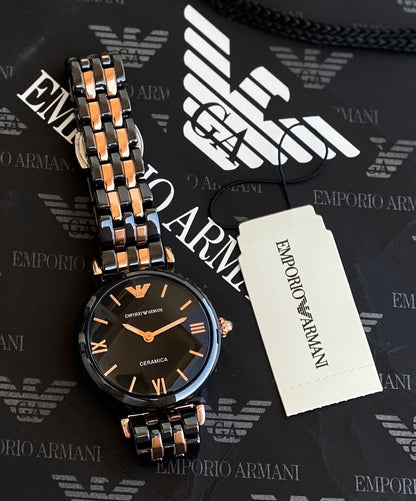 Emporio Ar-mani Black ceramic Watch Store India