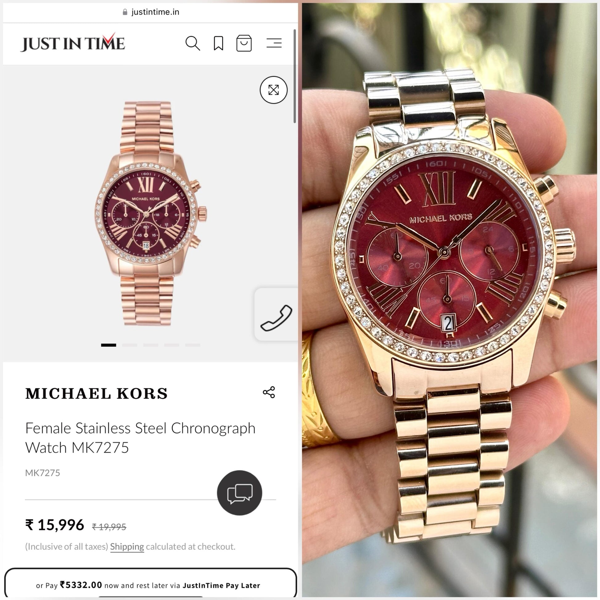 Michael Kors MK7275 LEXINGTON - 5 colour Watch Store India