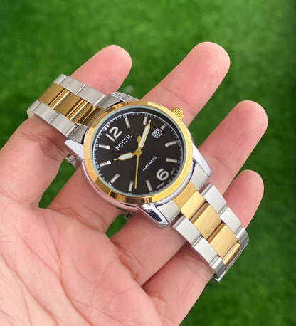 Fossil Gold&amp;black Watch Store India