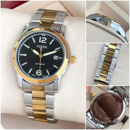 Fossil Gold&amp;black Watch Store India