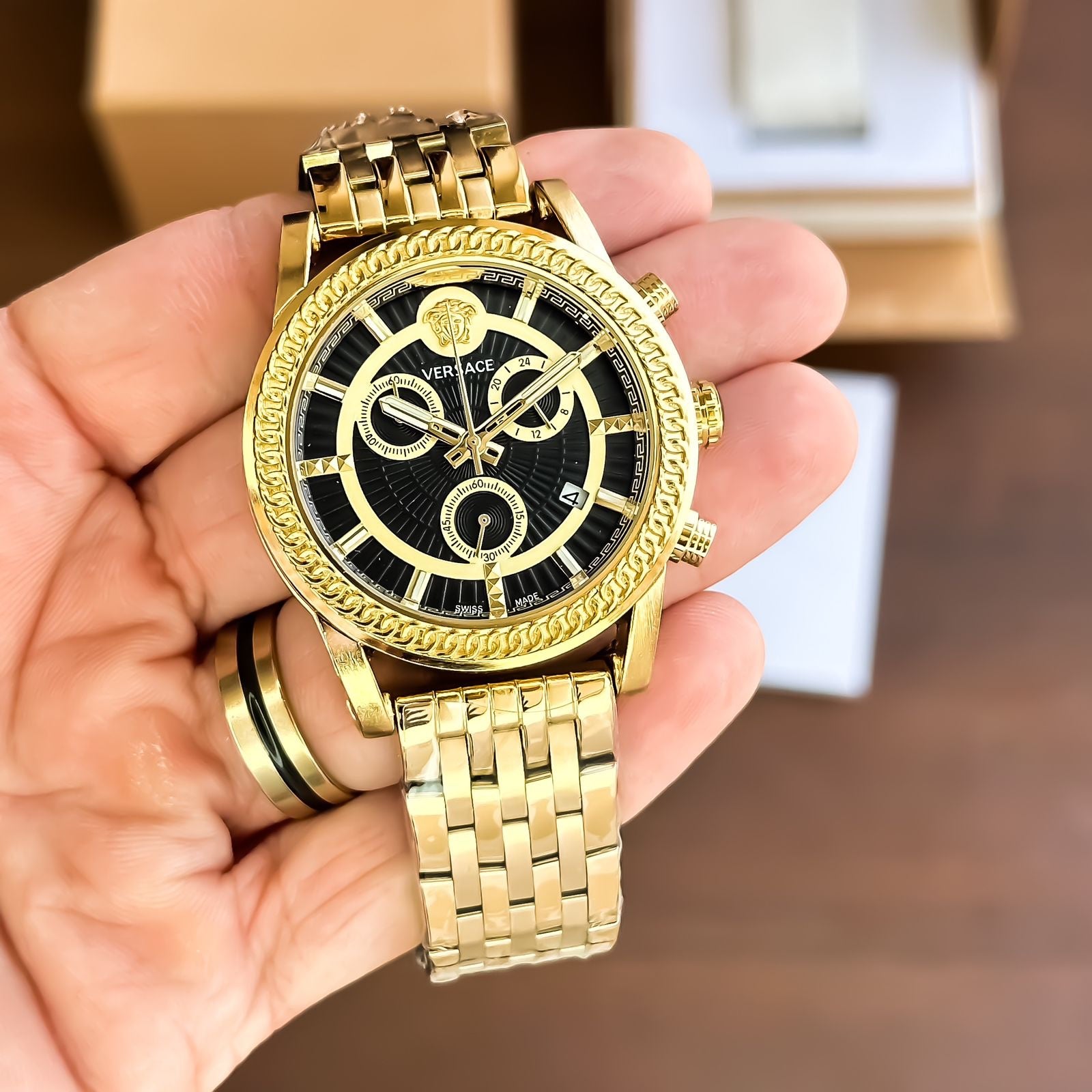 Versace bi-compax Greca Chronograph Watch Store India