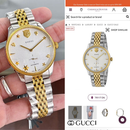 Gucci G-Timeless Gold Watch Store India