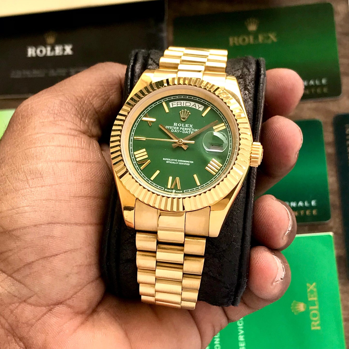 Rolex Day-Date Green Dial Watch Store India