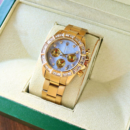 Rolex Daytona Gold iceblue Watch Store India