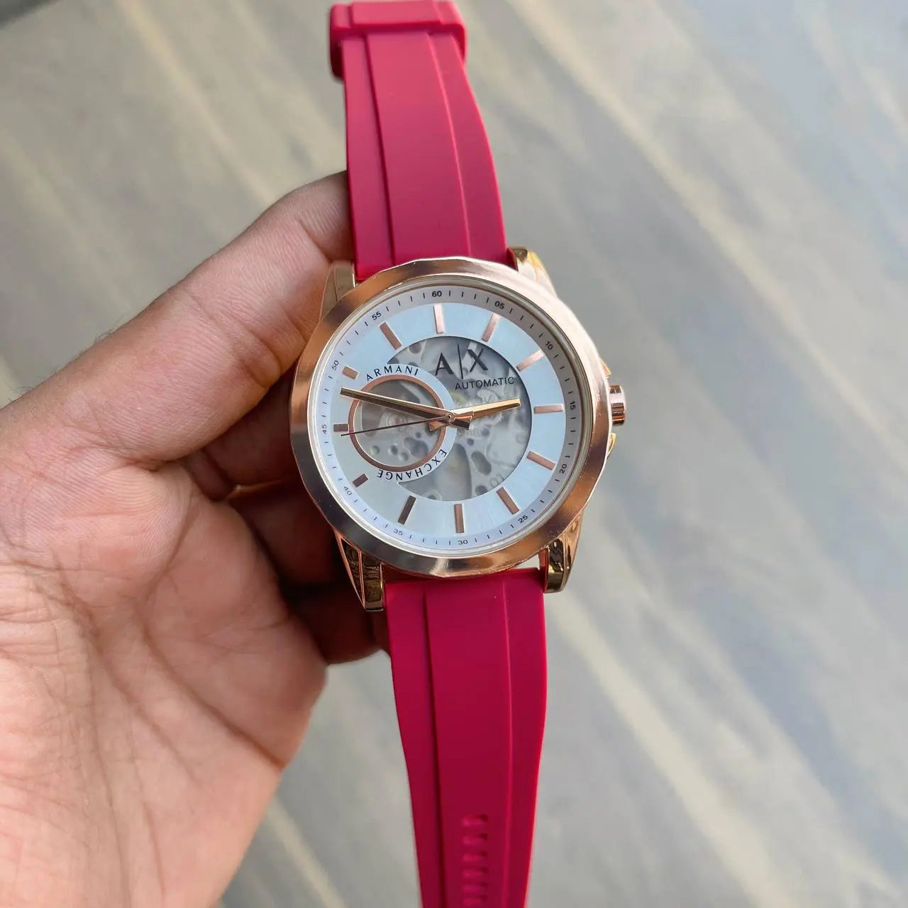 Armani Exchange Full Rose Gold Watch Store India