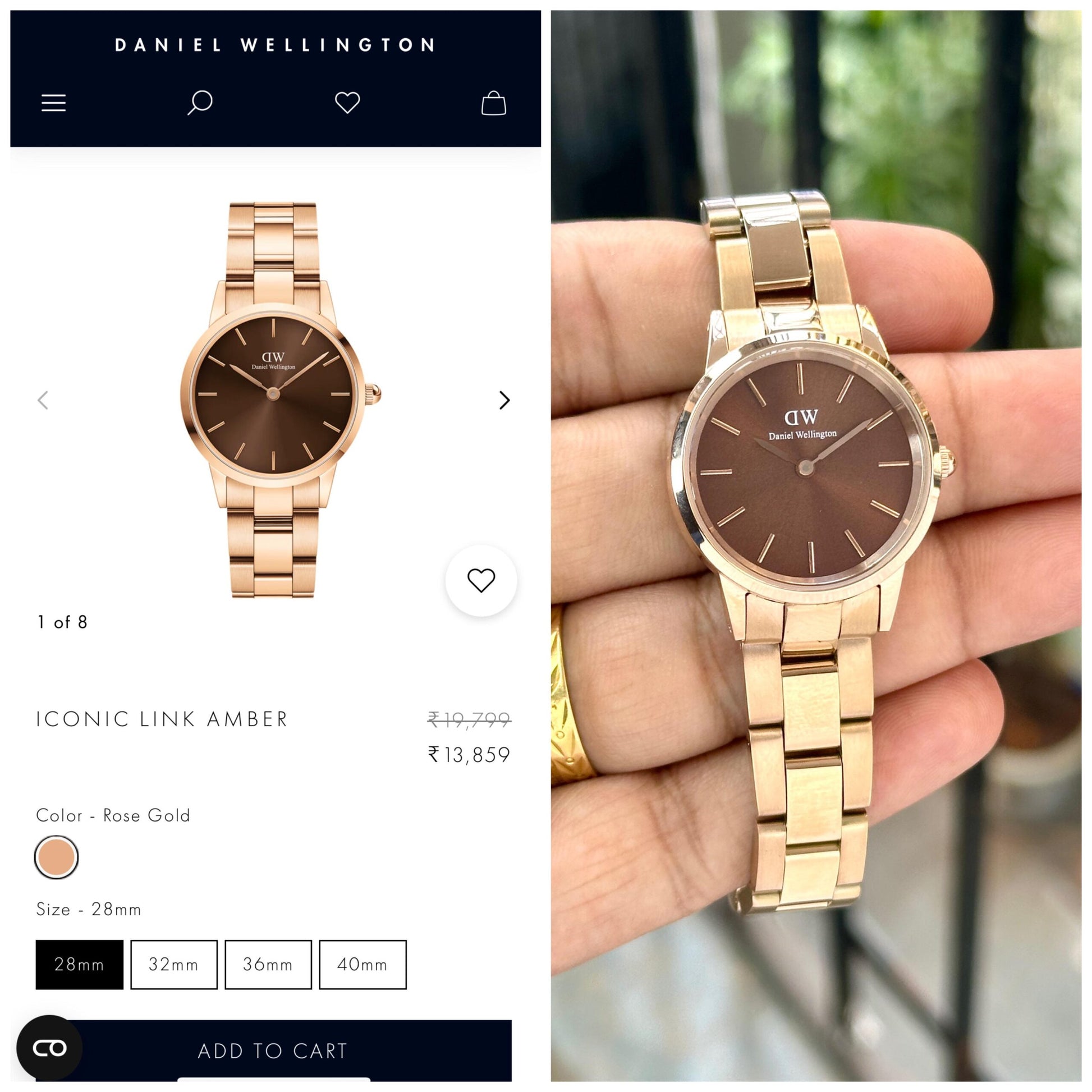 DANIEL WELLINGTON Iconic Link Watch Store India