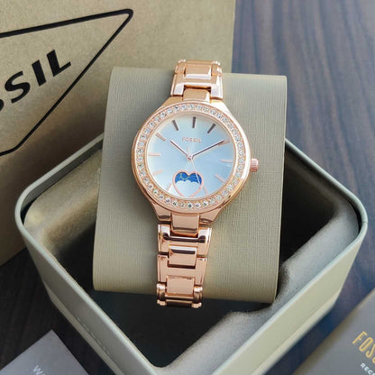 Fossil Carlie Sun Moon Watch Store India