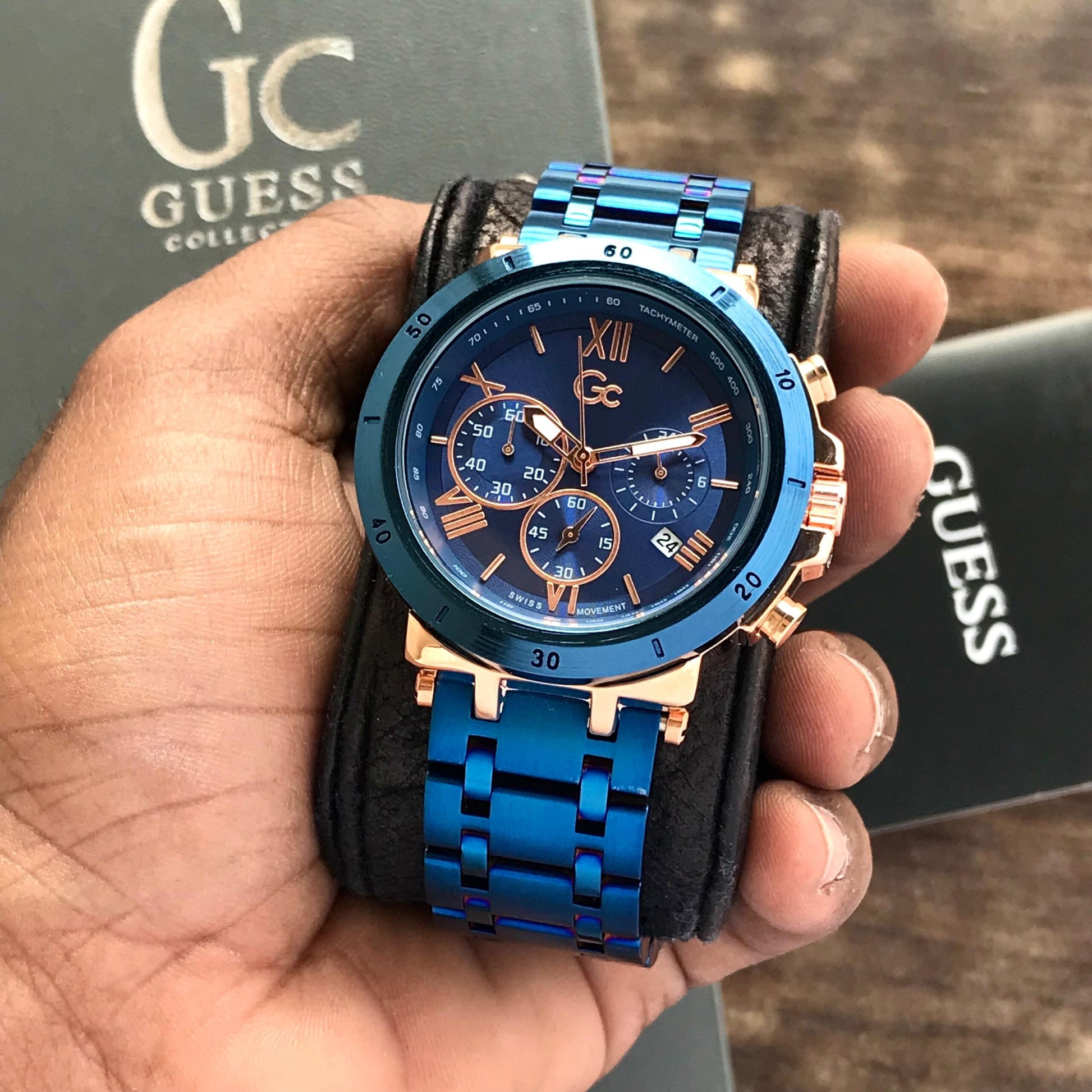 GC Blue Chronograph Limited Edition Watch Store India