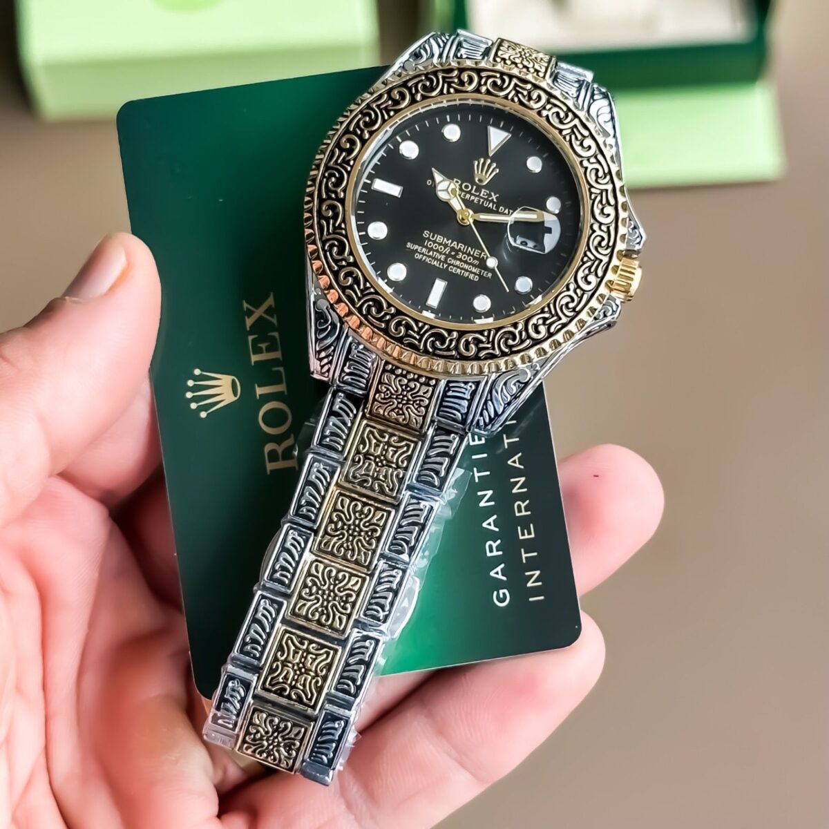 Hand Engraved Rolex Watch Store India