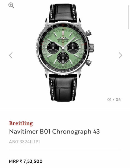 Breitling Navitimer B01 Watch Store India