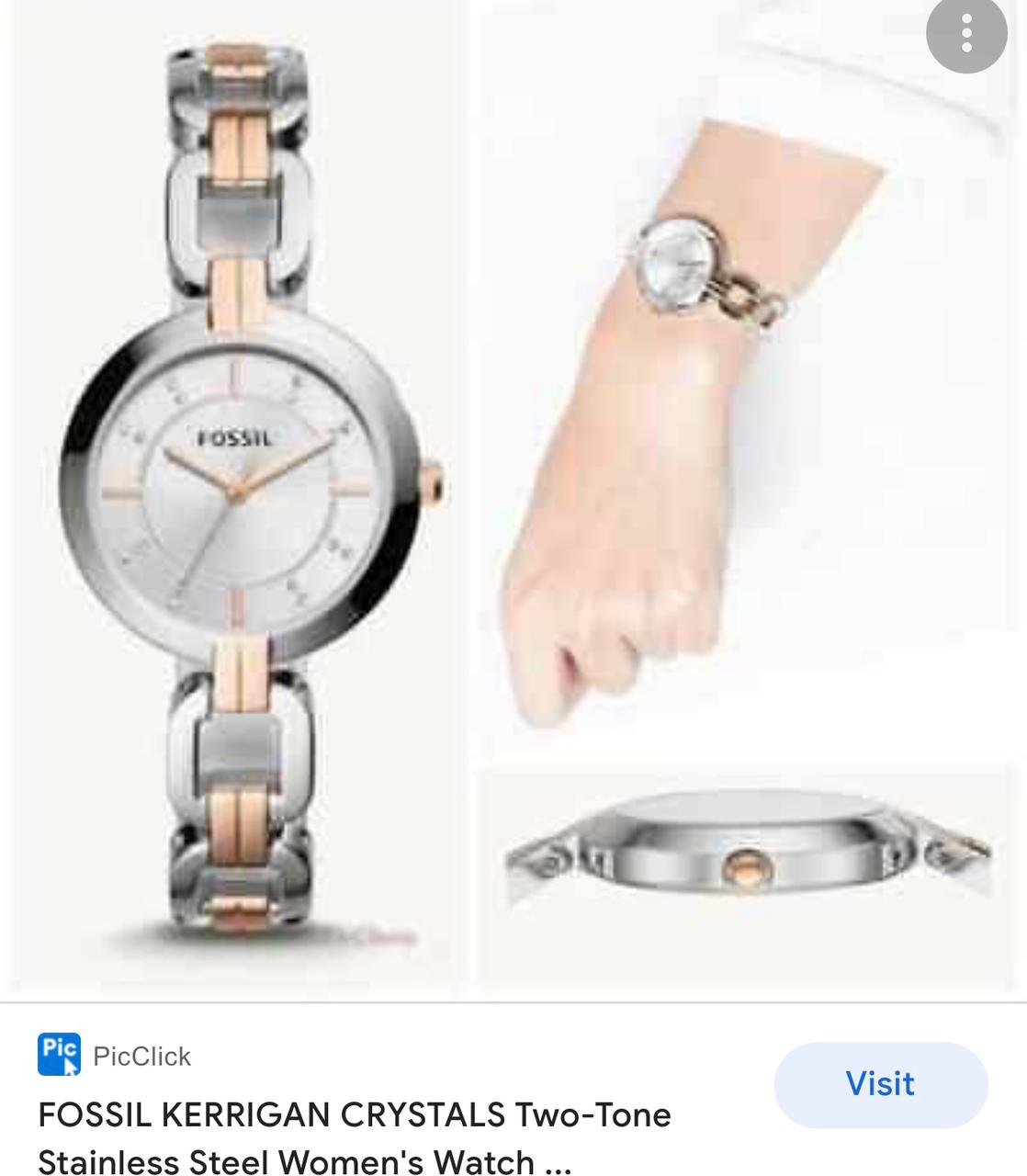 Fossil Rose Gold Ladies Watch Store India