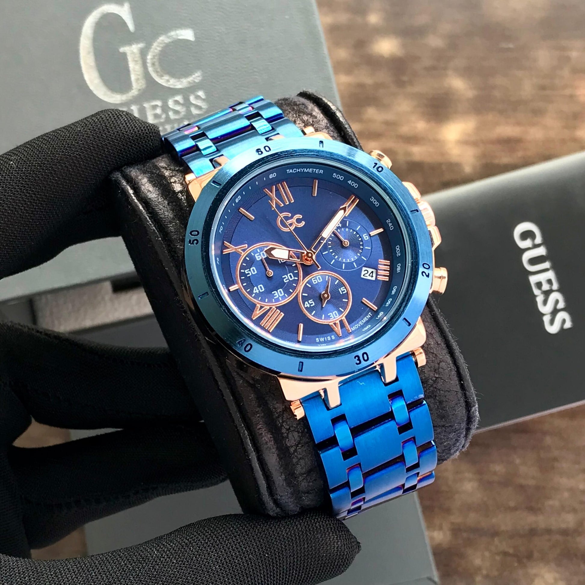 GC Blue Chronograph Limited Edition Watch Store India