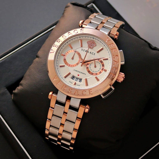 Versace Aion Chronograph Rosegold Watch Store India