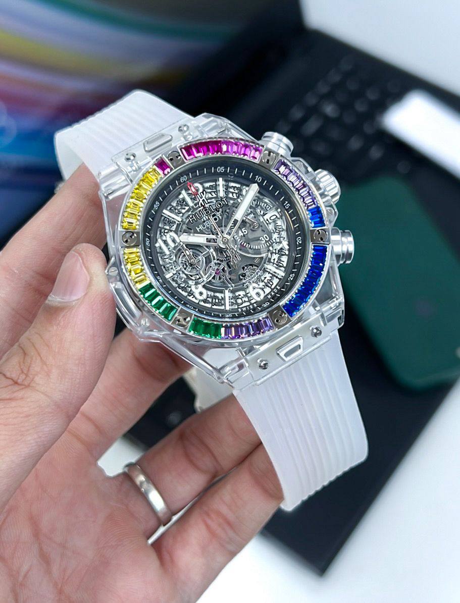 Hublot Big Bang Transparent Unico Sapphire Rainbow Watch Store India