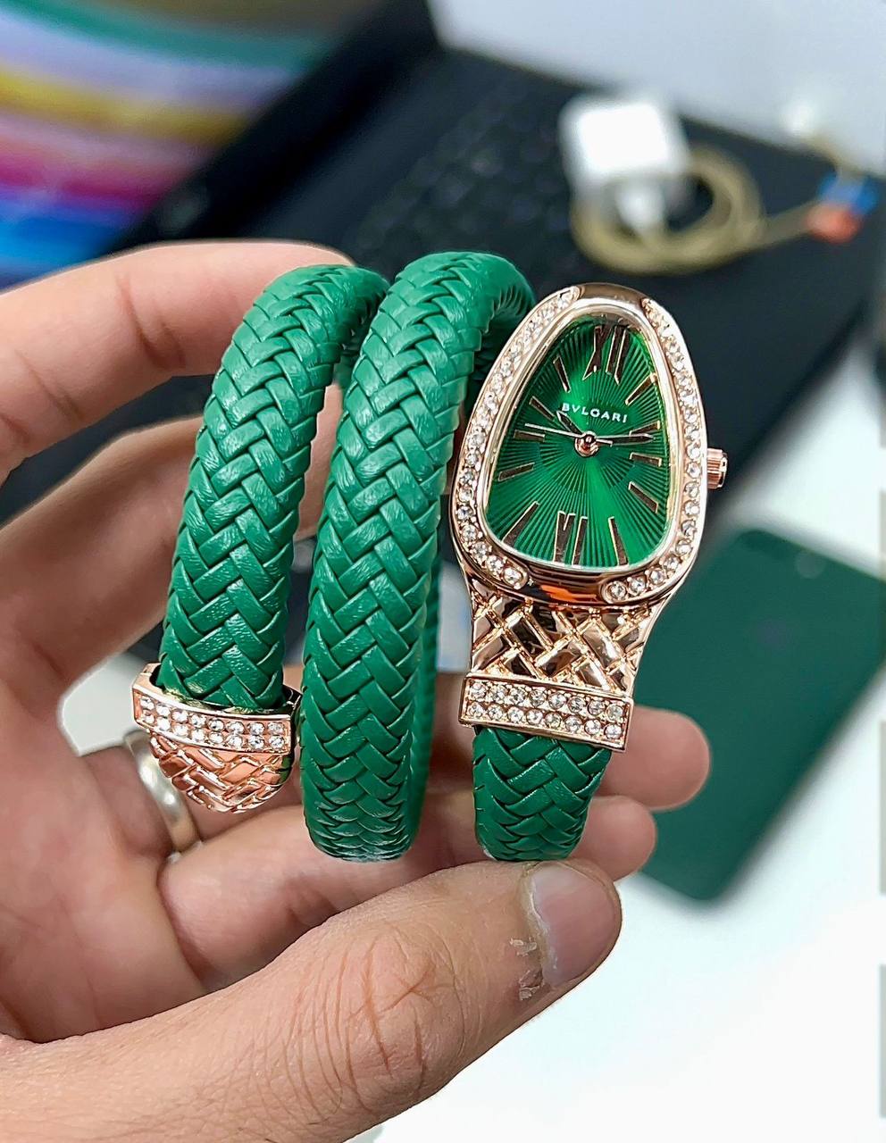 BVLGARI Serpenti Ever Emerald Green Watch Store India