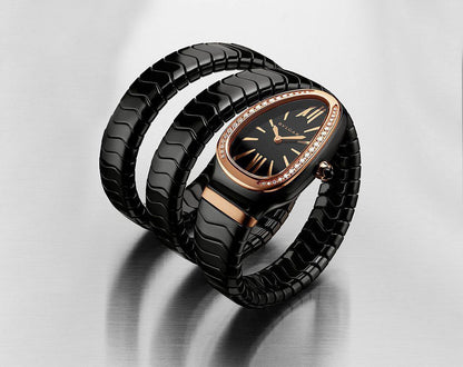 BVLGARI Serpenti Spiga Darkblack Watch Store India