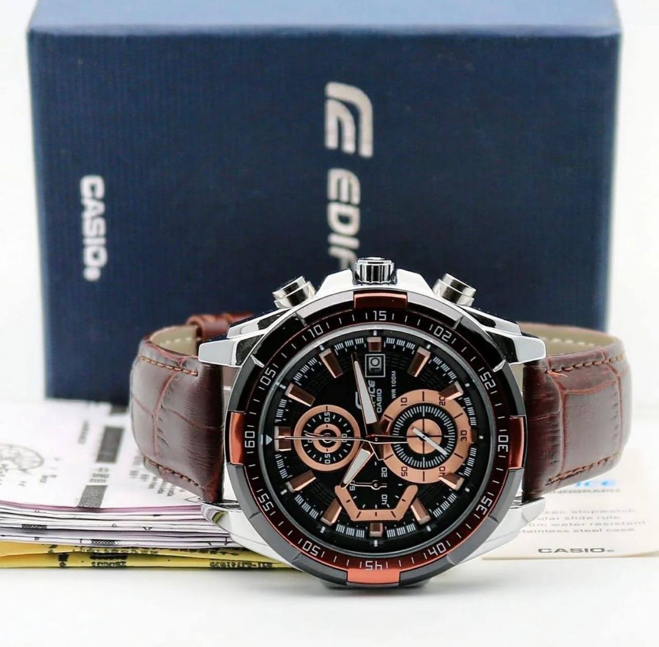 Edifice Casio EFR-539 chronograph working Watch Store India