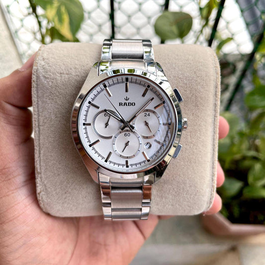 Rado HyperChrome Silver Chronograph Watch Store India