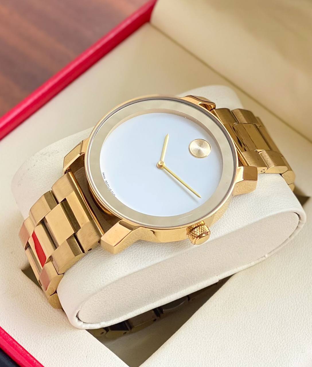 MOVADO 42mm Gold Watch Store India