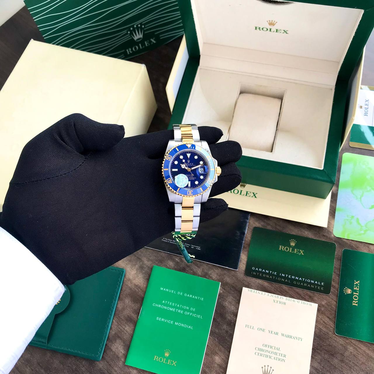 Rolex Submariner Two Tone Blue Dial Watch Store India