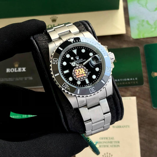 Rolex Submariner Silver Black Watch Store India