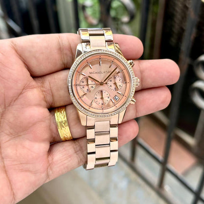 Michael Kors Ritz Rose-Gold MK6357 Watch Store India