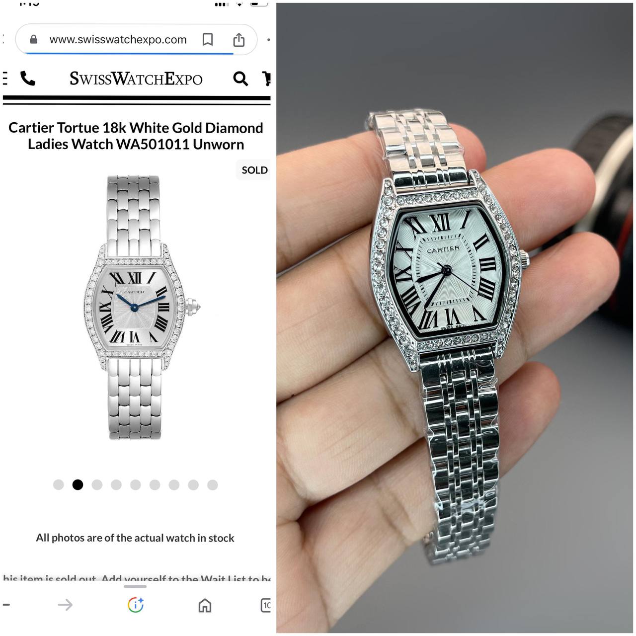 CARTIER TORTUR CR Watch Store India