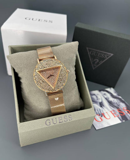 Guess Gc Iconic Rose Gold Watch Store India