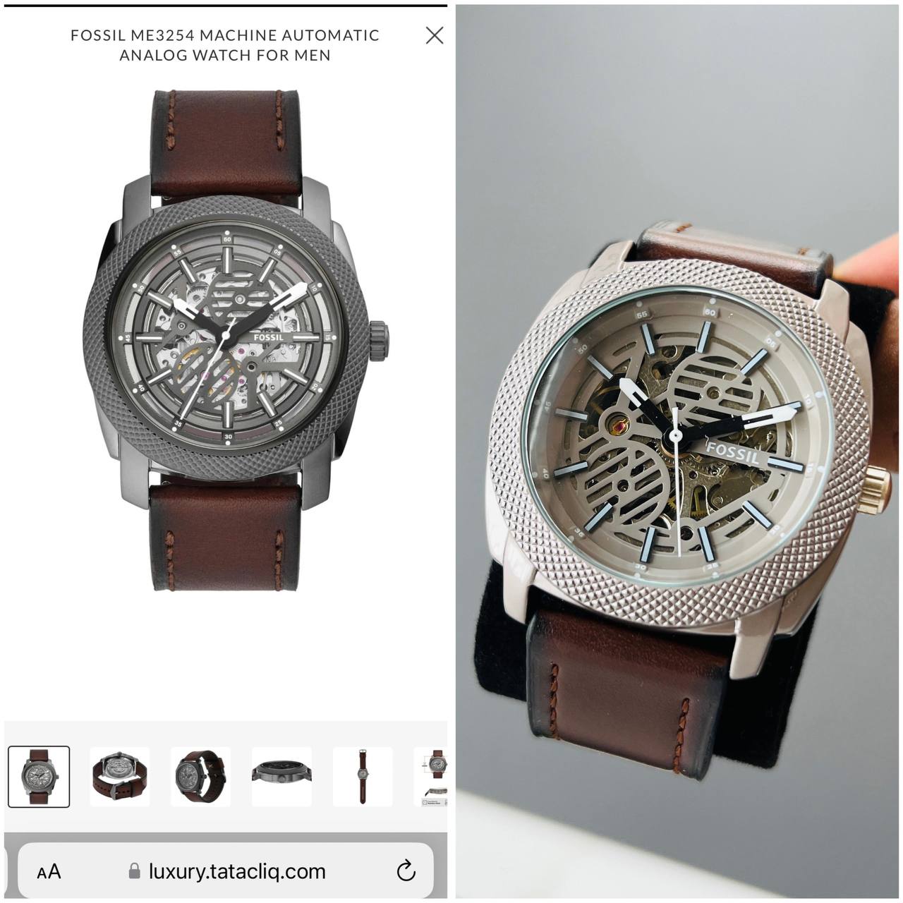 Fossil Modern Machine LiteHide Watch Store India