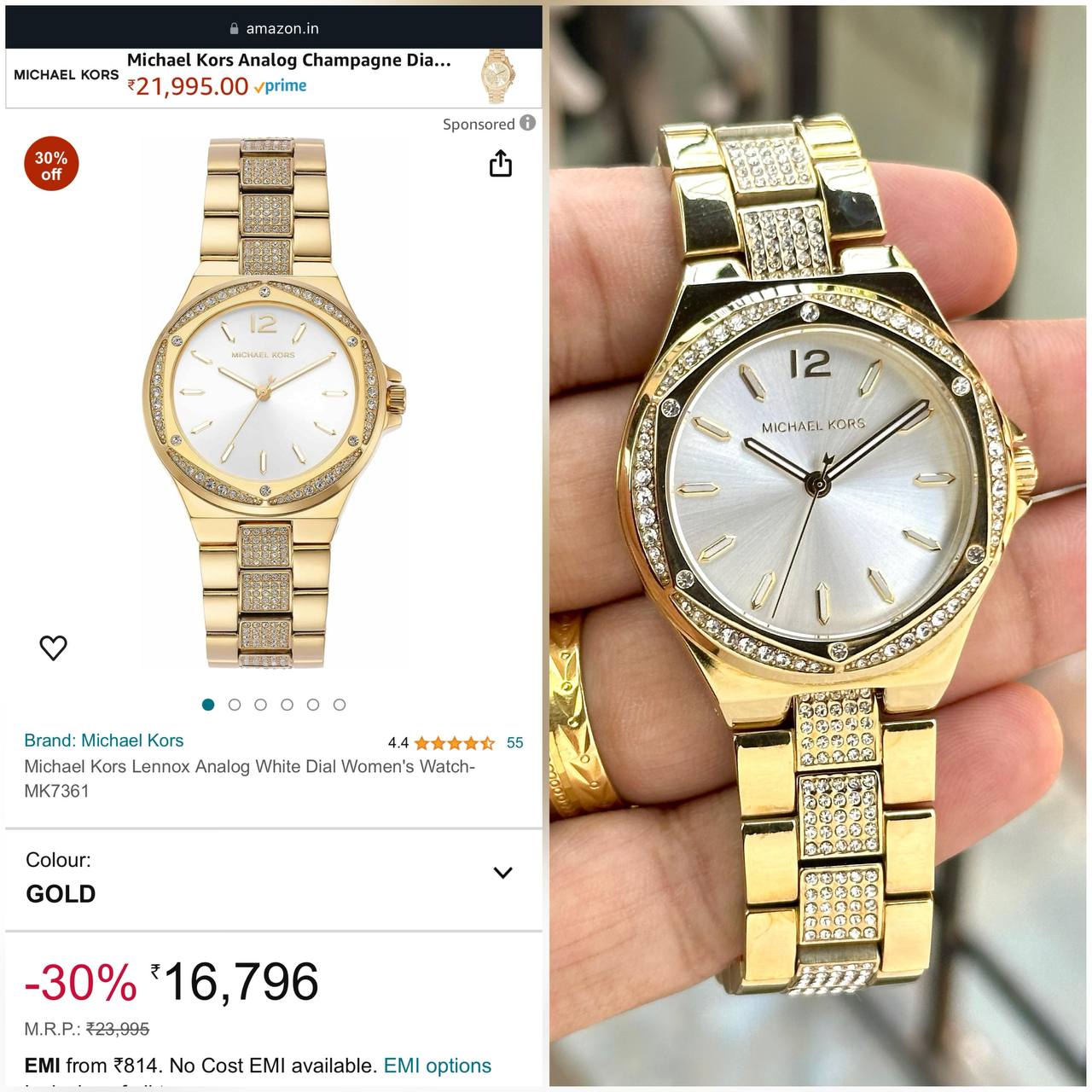 Michael Kors Lennox MK7361 Watch Store India