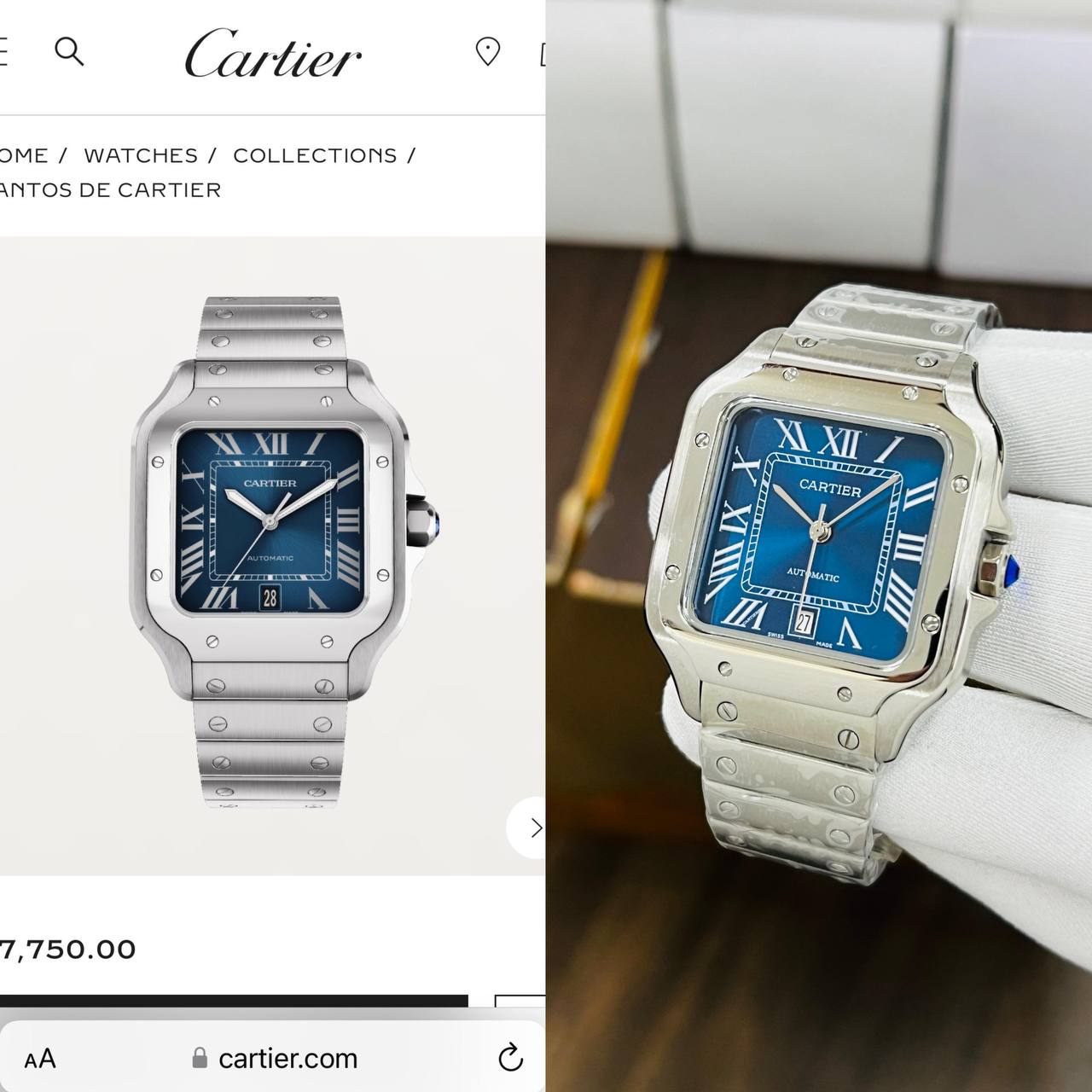 CARTIER SANTOS DE CARTIER Watch Store India