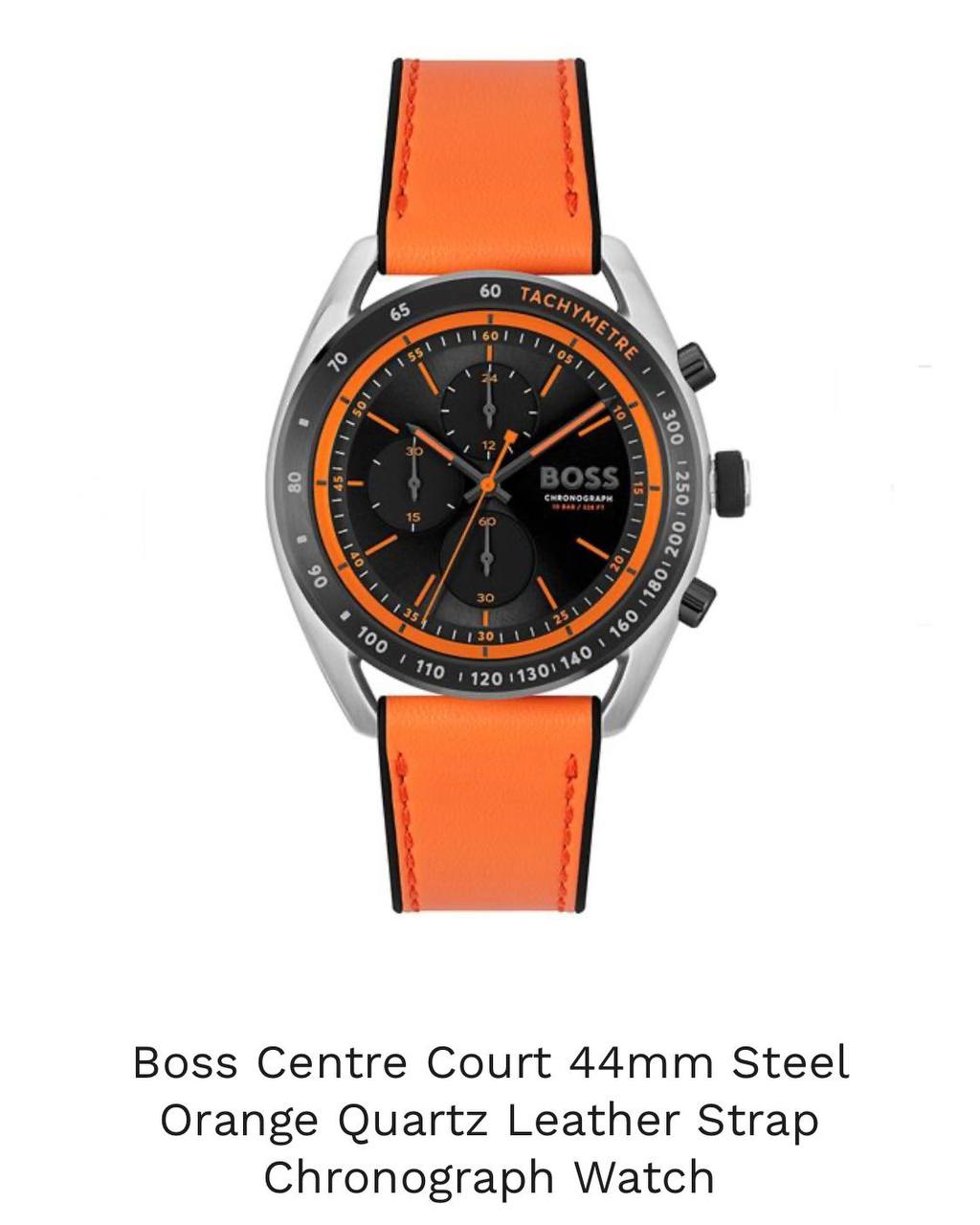 HUGO BOSS CENTRE COURT ORANGE Watch Store India