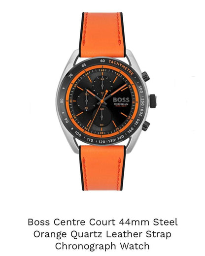 HUGO BOSS CENTRE COURT ORANGE Watch Store India