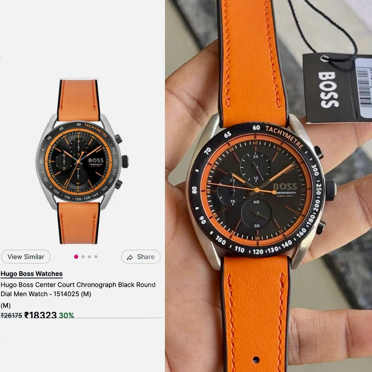 HUGO BOSS CENTRE COURT ORANGE Watch Store India