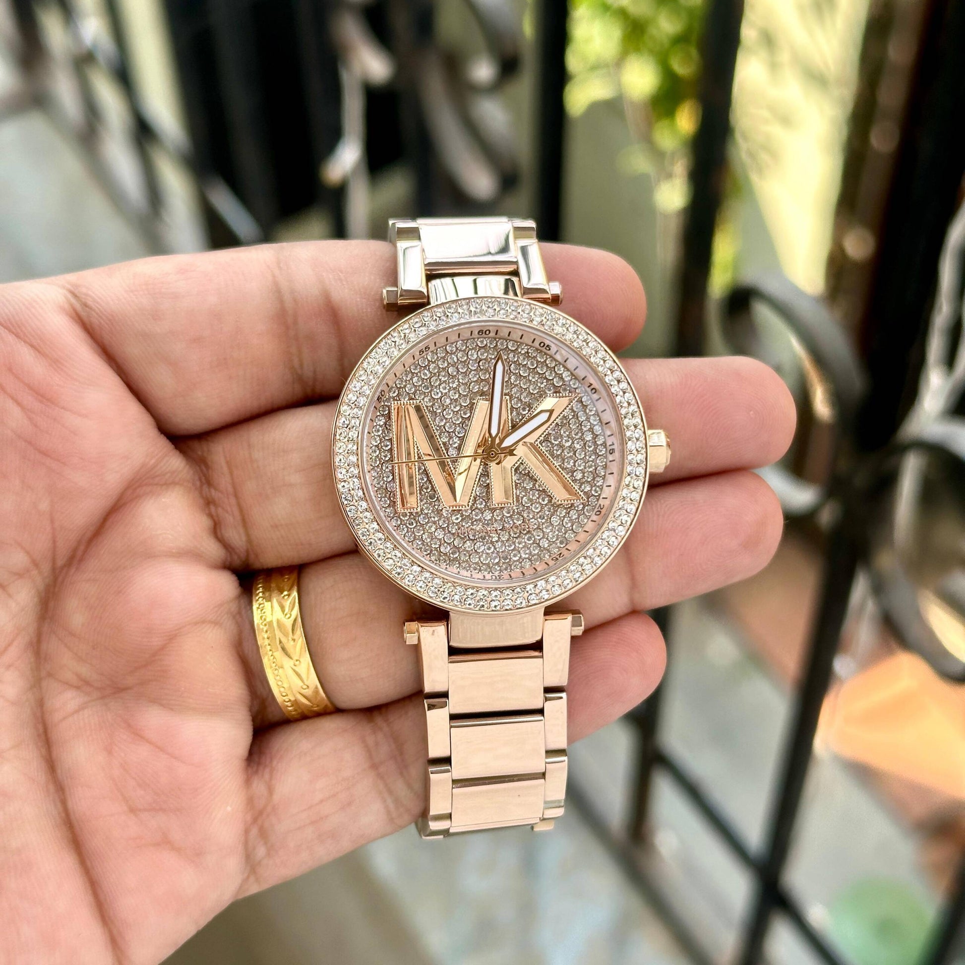 Michael Kors logo Rose Dial Watch Store India