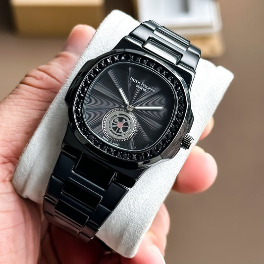 Patek Phillipe Nautilus Full Black Watch Store India