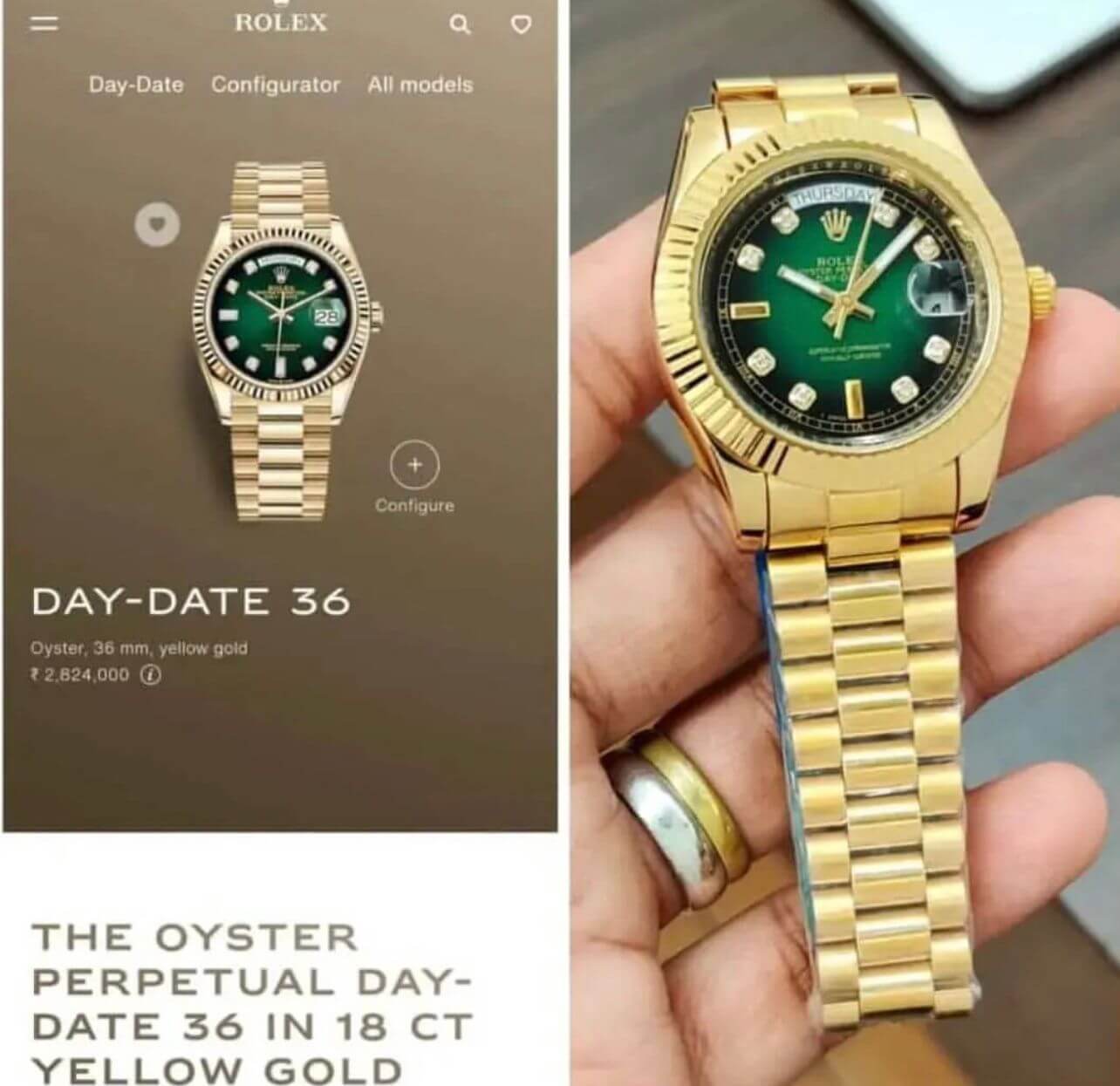 Rolex Day-Date Watch Store India