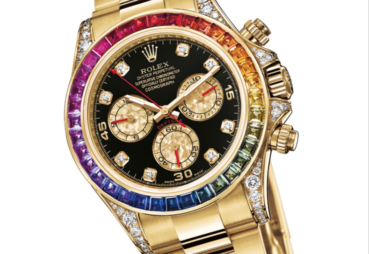 Rolex Daytona Golden Rainbow Watch Store India