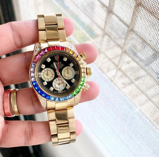 Rolex Daytona Golden Rainbow Watch Store India