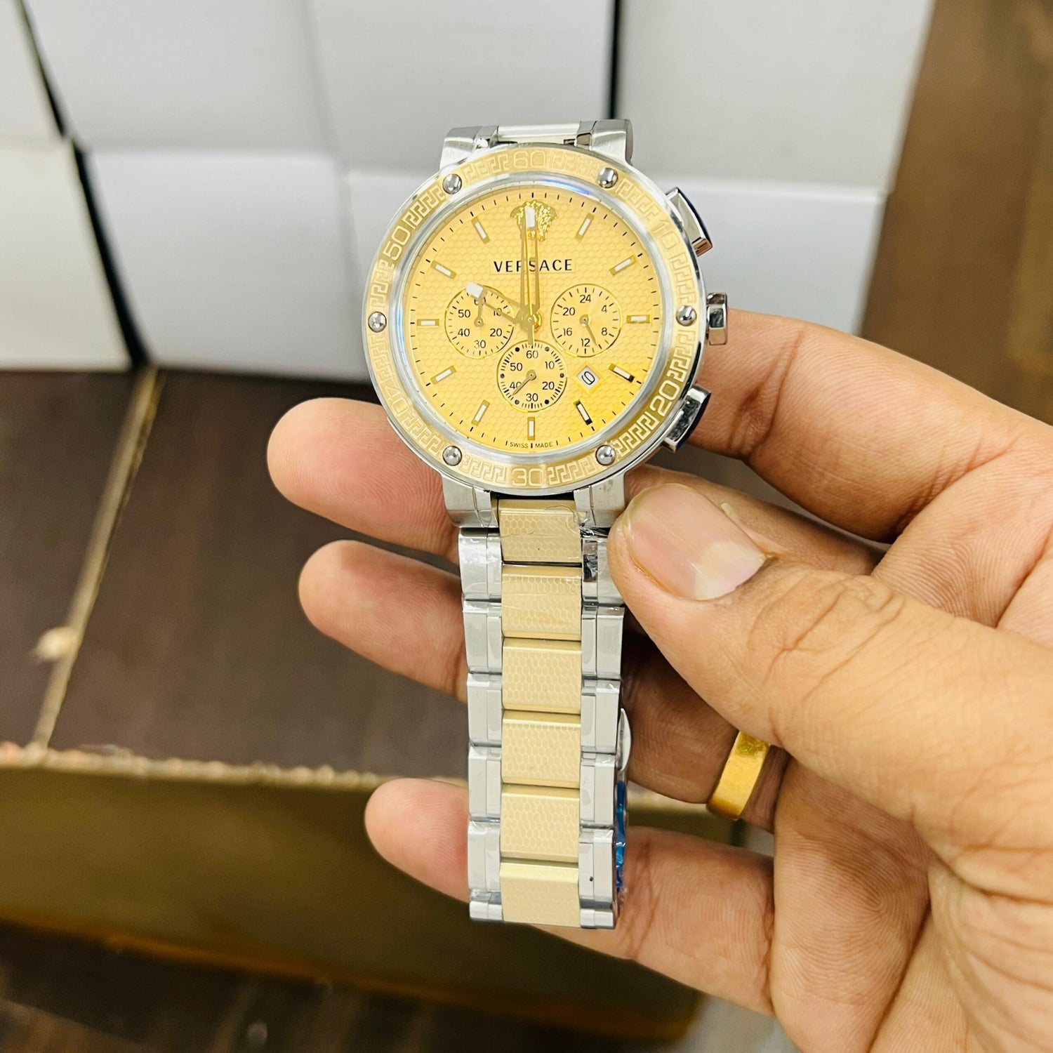 Versace Greca Dome Chrono Watch Store India