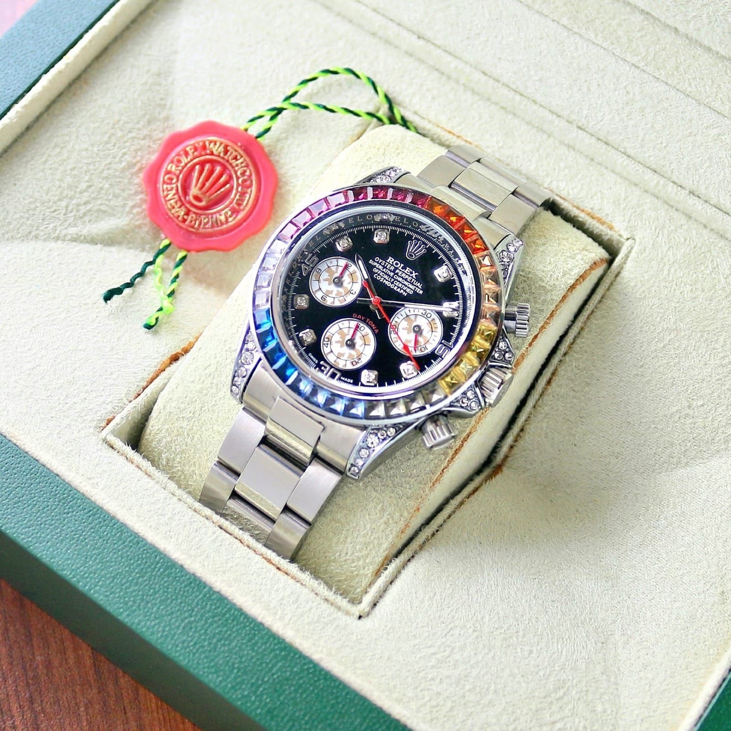 Rolex Rainbow Silver Watch Store India