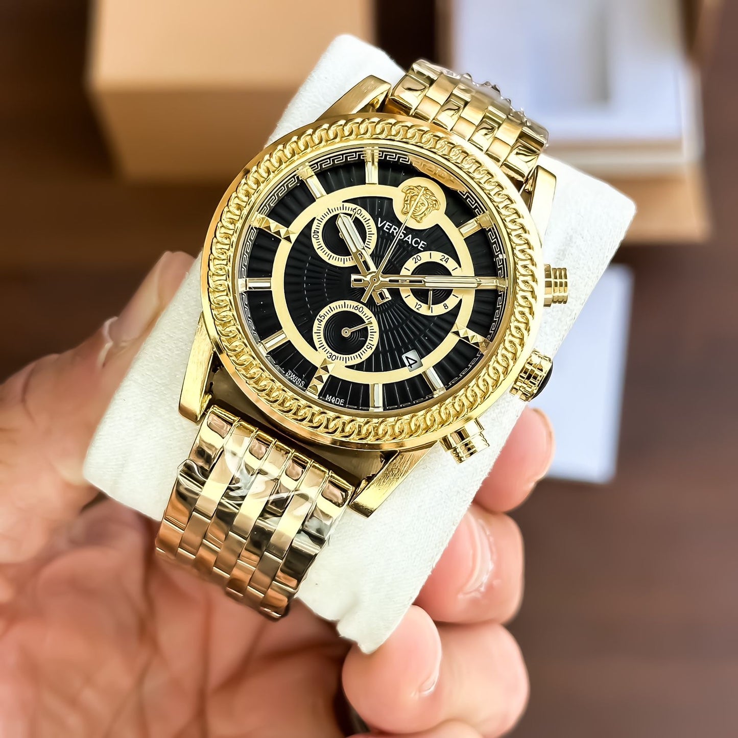 Versace bi-compax Greca Chronograph Watch Store India