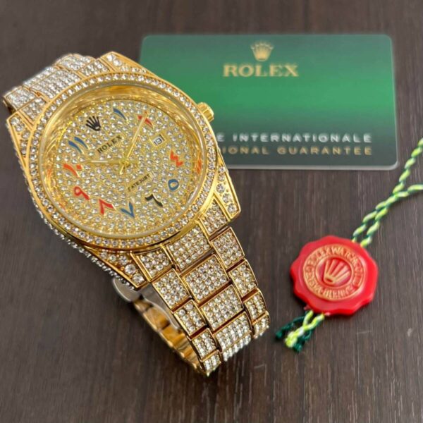 Rolex full Diamond Studded Watch4 https://watchstoreindia.in/