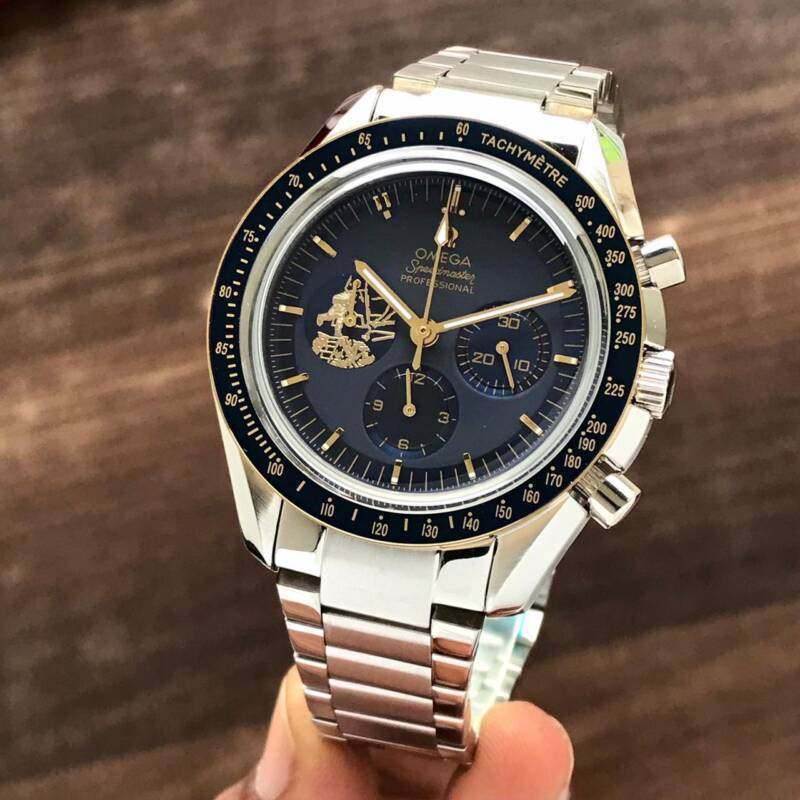 Omega Speedmaster Apollo 11 50th Anniversary watch for men in blue col https://watchstoreindia.in/