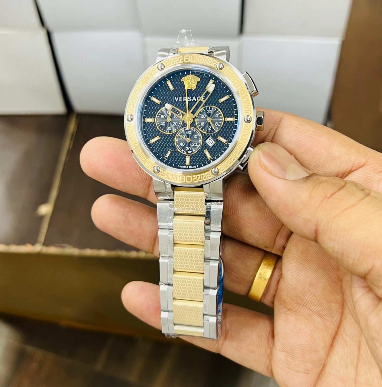 Versace Greca Dome Chrono 4 scaled https://watchstoreindia.in/products/versace-greca-dome-chrono/
