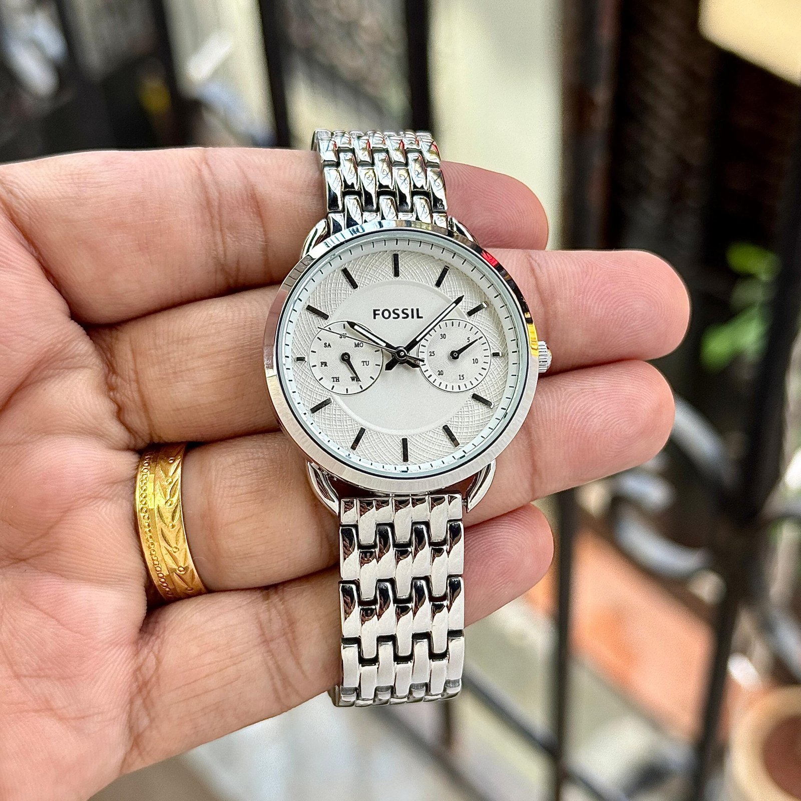FOSSIL ES37121 OFF WHITE PREMIUM