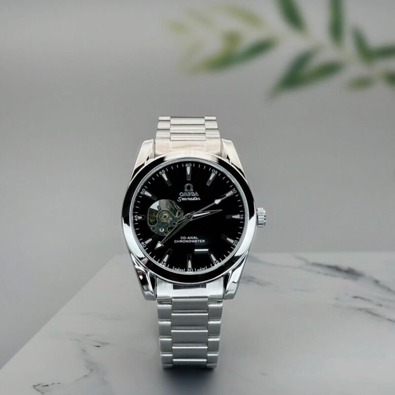 OMEGA OM 7A AUTOMATIC BLACK DIAL