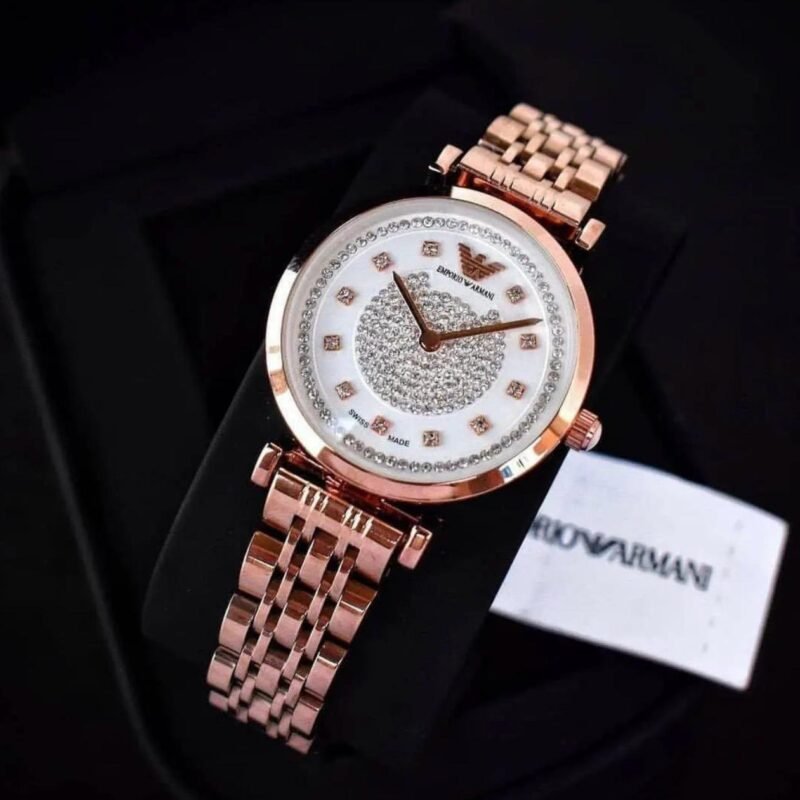 EMPORIO ARMANI AR 7A ROSEGOLD BELT