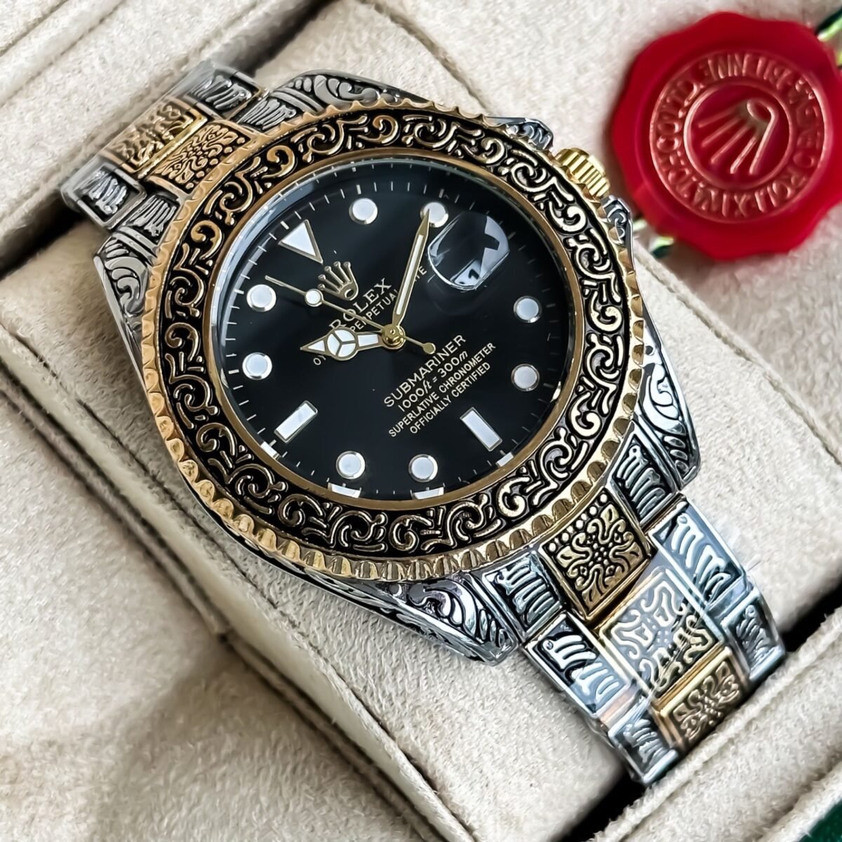 Rolex Hand Engraved